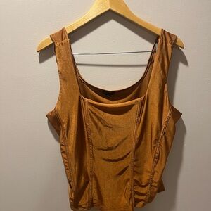 Zenobia Brown Tank Top